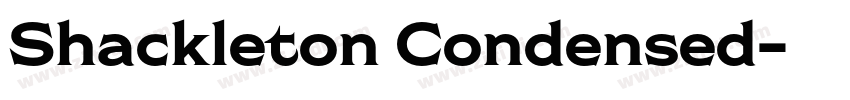 Shackleton Condensed字体转换